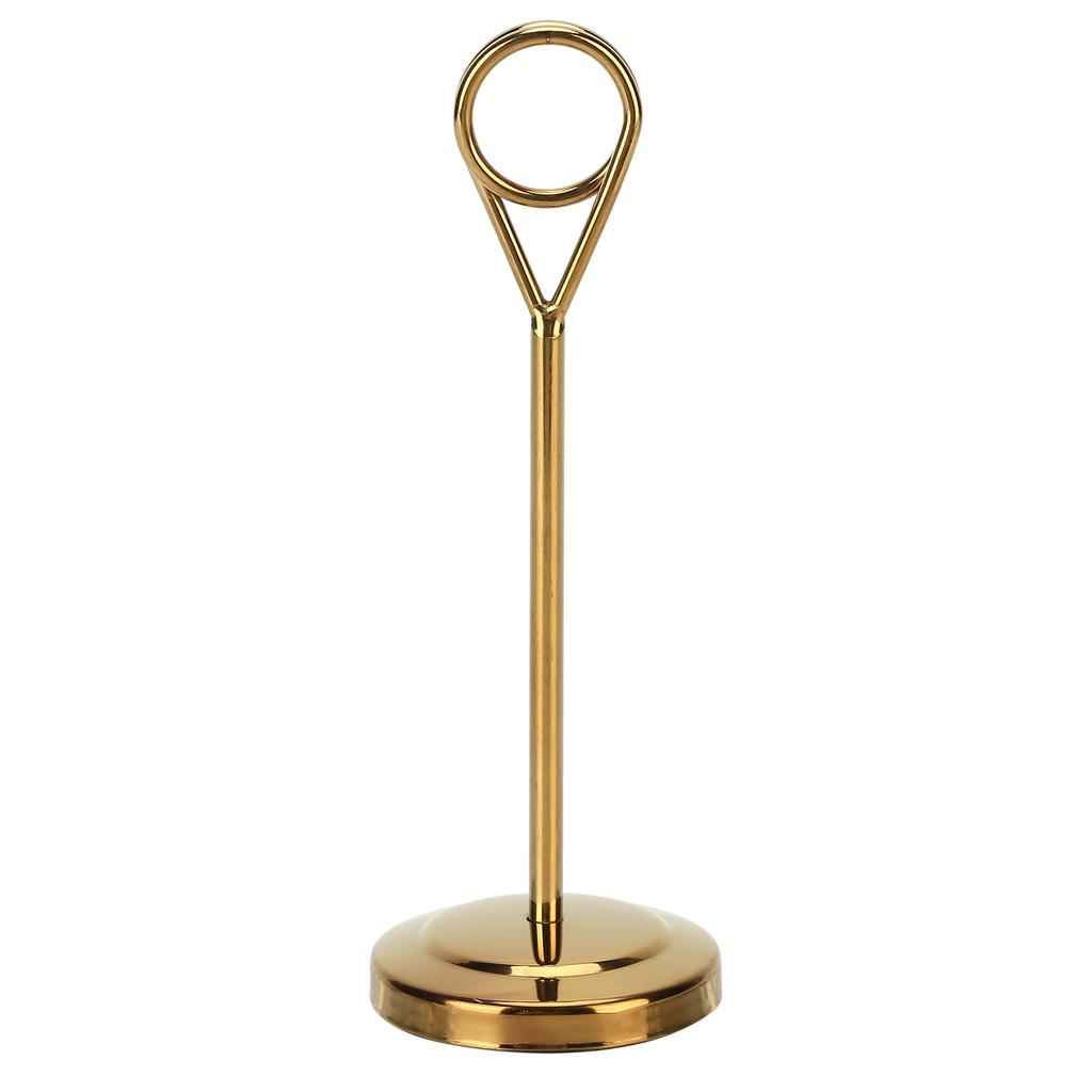 Table Number Holder Stainless Steel Durable Fade Resistant Lightweight Picture Clip for Hotel