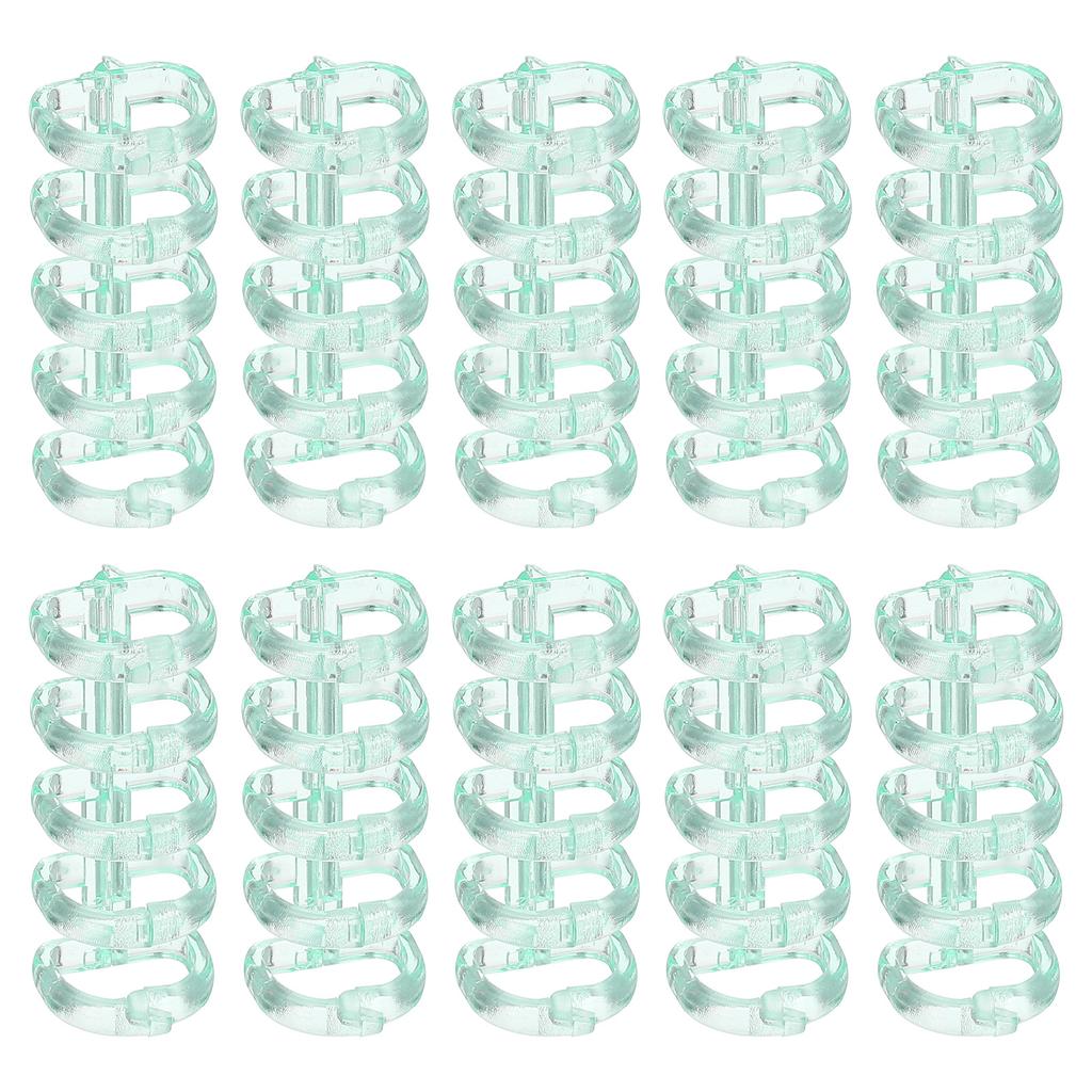 10/20Pcs 5-Ring Binding Spines Snap Split Binder Rings Plastic Round Loose-Leaf Rings Comb Folio Binder Stationery Office Supply