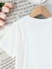 Toddler Girls' Letter Print Short Sleeve T-Shirt And Shorts Set