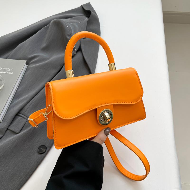 

Summer portable commuter women s bag new trendy retro small square bag versatile multi-functional shoulder messenger bag оранжевый