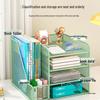 Desktop File Organizer: Multilayer Large Capacity Storage Rack for Office Supplies
