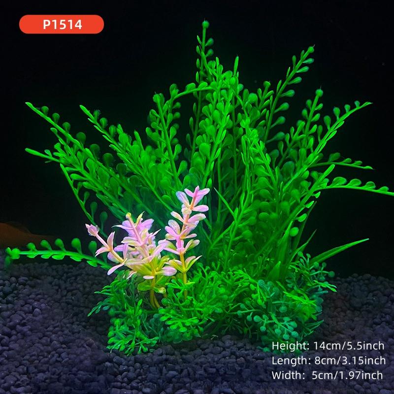 14cm/5.5inch Fish Tank Simulation Plant Aquarium Artificial DIY Decor Plants Water Grass Fish tank decorations