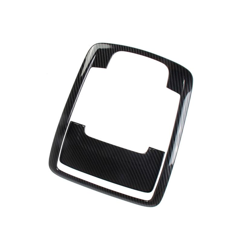 For Dodge Ram 1500 -2024 2 Pcs ABS Carbon Fiber Look Interior Roof Reading Light Lamp Cover Trim Kit Light Panel Trim Cover