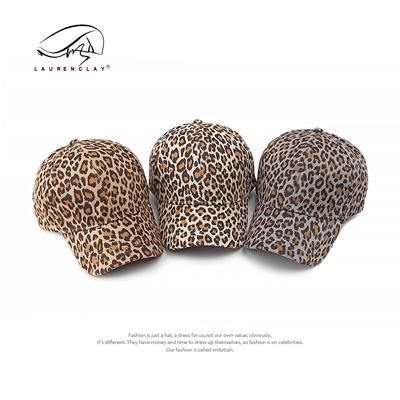 Mode Leopardendruck Hut Damen Frühling Sommer dünne Sonnenschutz Visor lässig vielseitig Hardtop Baseballkappe Retro