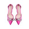 Spring /Autumn  Women 'S Shoes Fashion Butterfly -Knot Narrow Band Bling Patchwork Cross -Tied Pointed Toe Pumps