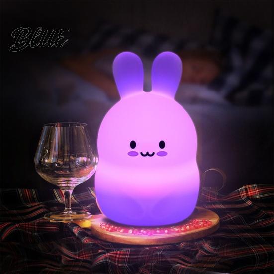 Night Light Rechargeable Touch Control Dimmable Rabbit/Bear Table Lamp Shape LED Desk for Bedroom