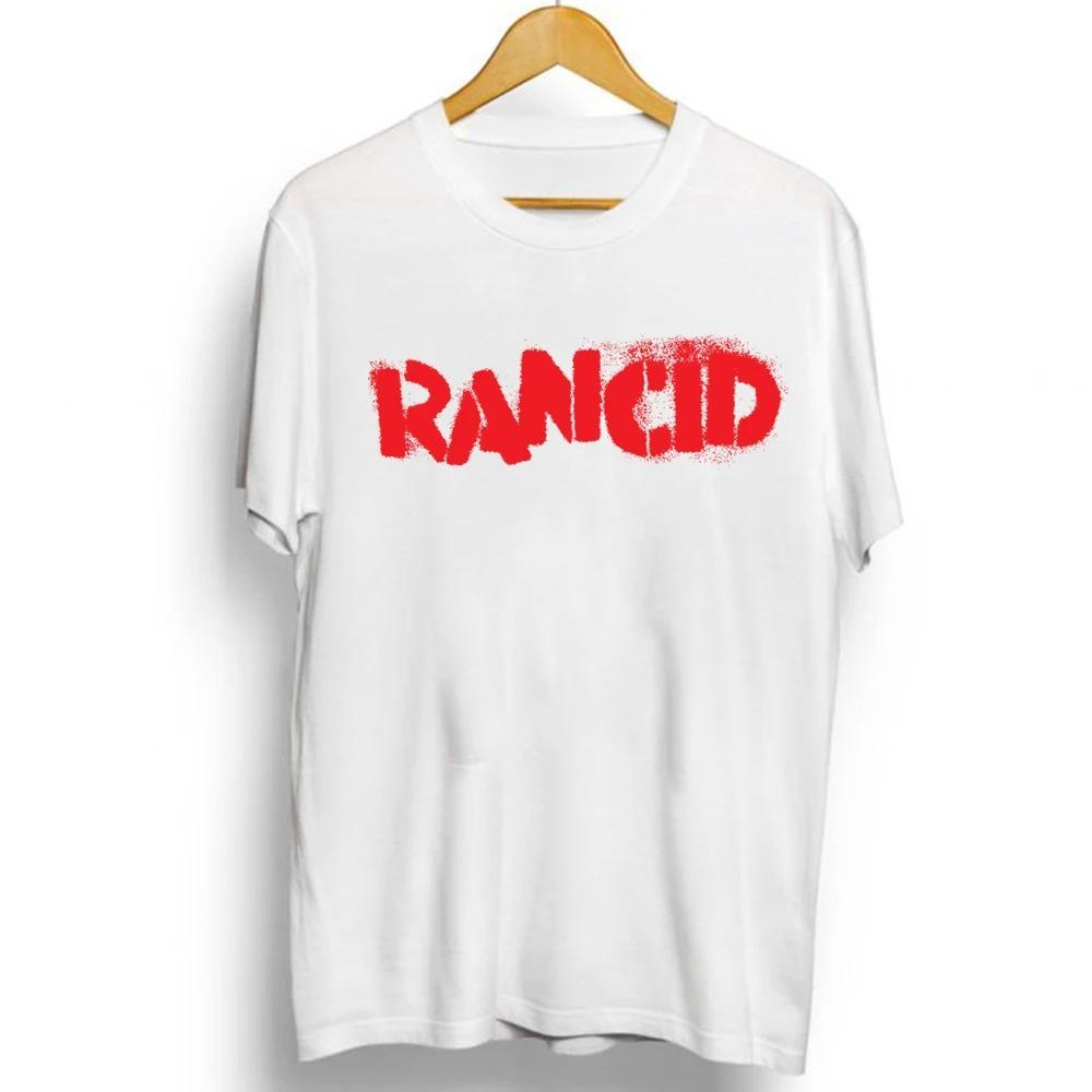 Mens Clothing Pop Punk Rancids Album Cool Skull Print Cotton Tees Short Sleeve Popular Unisex T Shirts Design Tops Streetwear