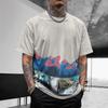 Retro 2025 Summer New European and American Trendy Brand Men's Loose Short Sleeved T-shirt Youth Plaid