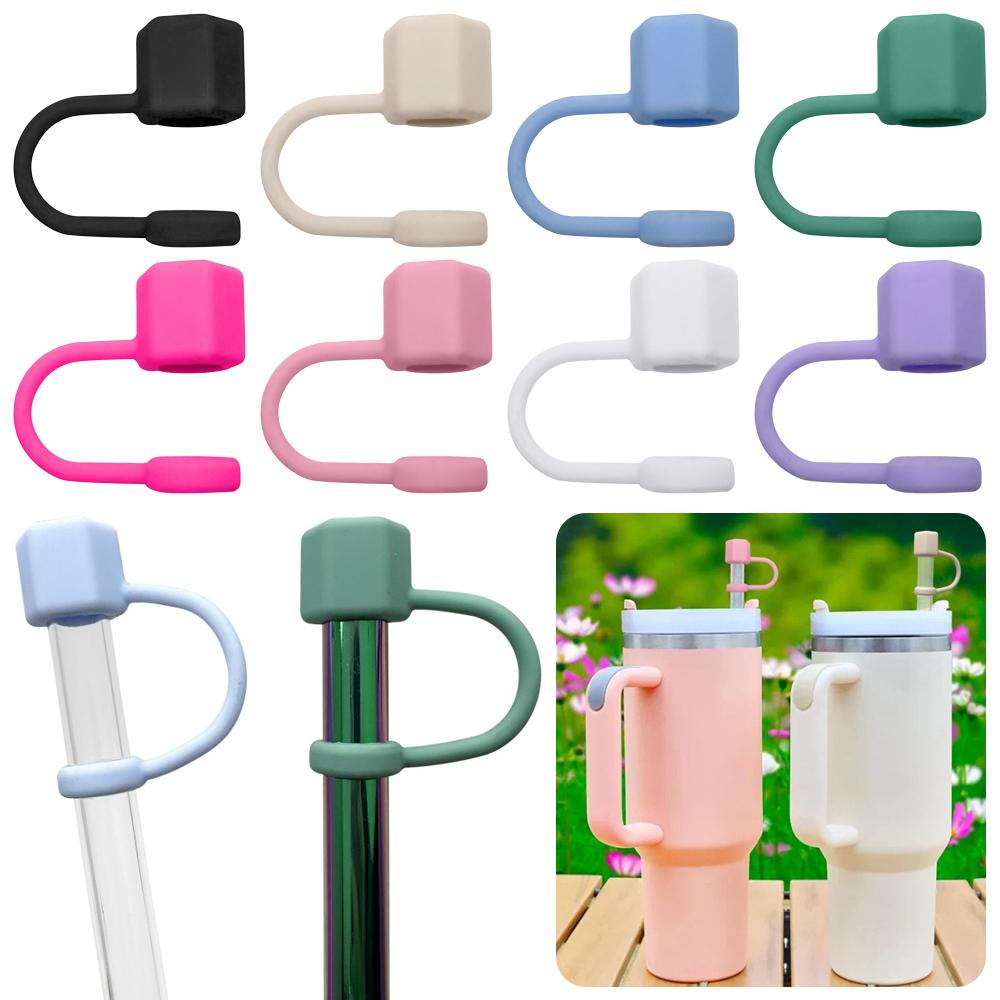 Drinking Hexagonal Nut Straw Cap Silicone Straw Topper Reusable Water Cup Accessories