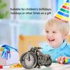 Vintage Motorradmodell Wecker Batteriebetrieben Schreibtischregaluhr Kinderzimmer Heimdekoration Geschenk