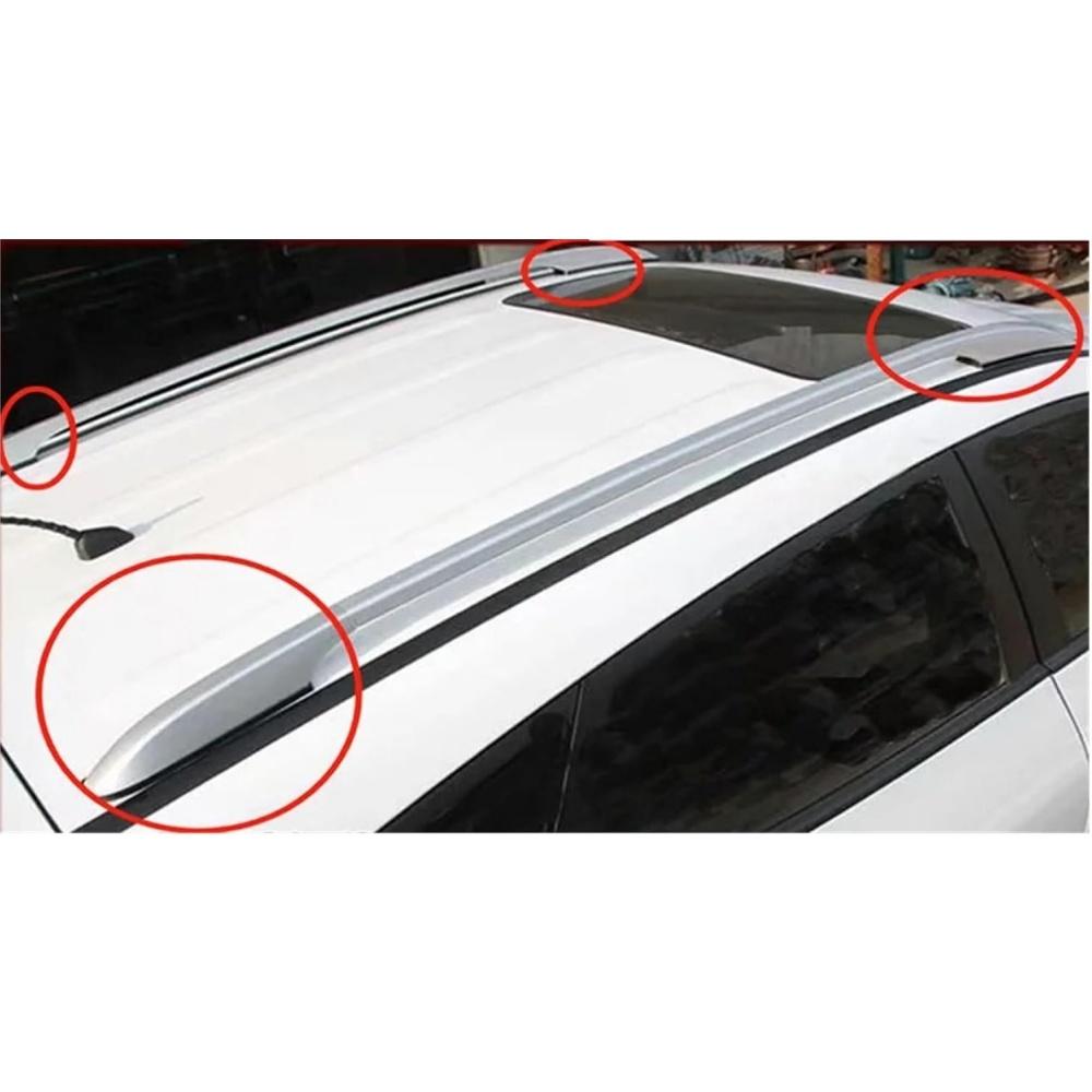 Car Roof Rack End Cover Cap Silver For Lexus Rx350 Rx450H 2010-2015