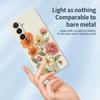 For Samsung Galaxy A36 5G Case Beautiful Flowers Pattern Printing Straight Edge TPU Phone Back Cover