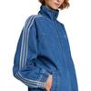 adidas Originals Adicolor Denim Adilenium 3-Stripes Track Top Comfortable Fashion Trendy Simple Sports Denim Jacket Women Tops JY2896