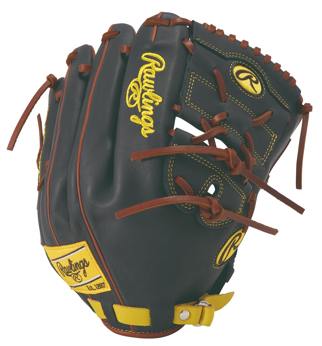 

Rawlings MLB COLOR SYNC Baseball inches HOH® Glove, Softball, Pitcher s Model, GR6HMJ205FB, Yellow/Navy, 11.75 (Right-handed throw)