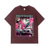 275 GSM Washed T-shirts 100% Cotton Demon Slayer V7 Mitsuri Print Unisex Heavy Cotton T Shirt