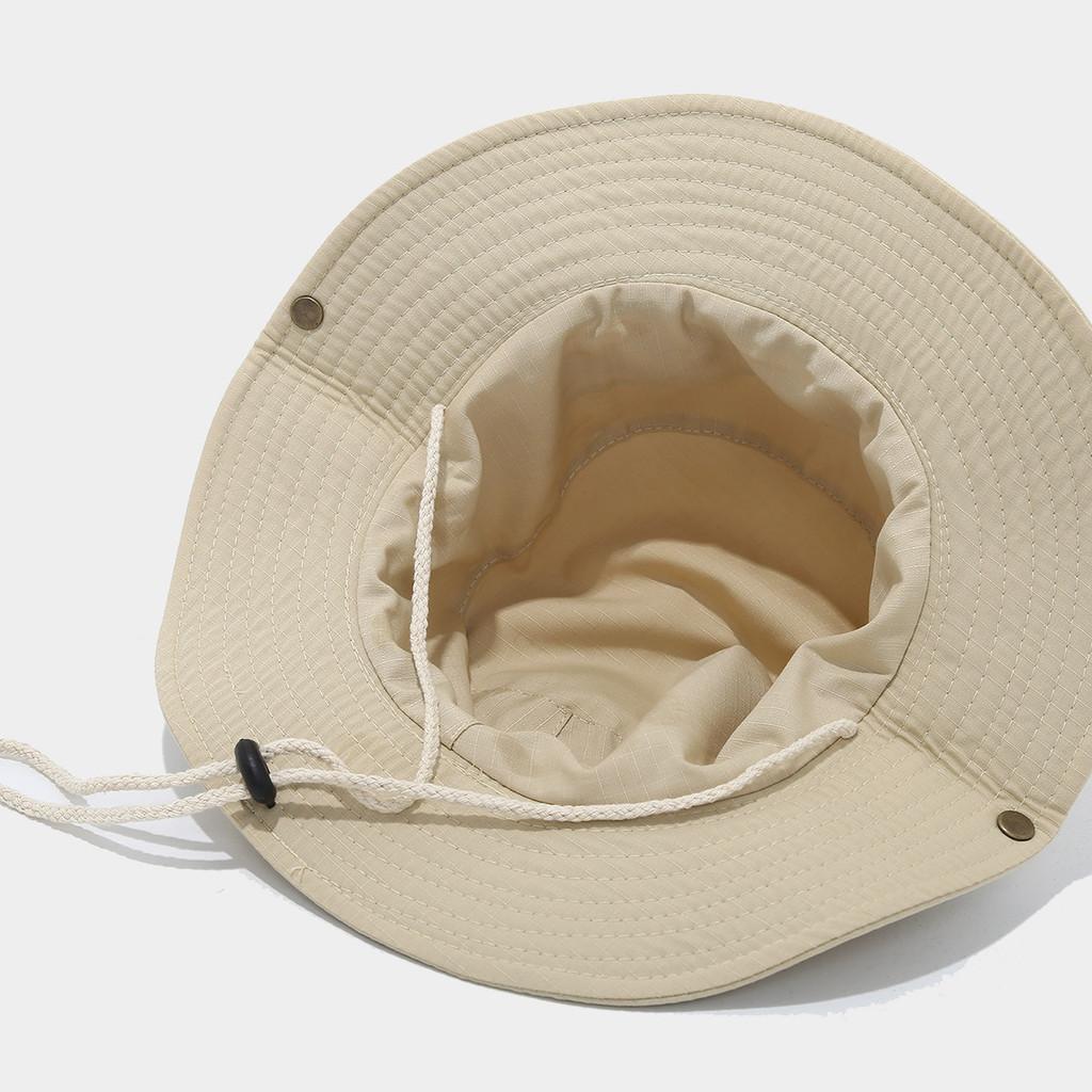 Wide Brim Fisherman Hat For Men Women Sun Protection Breathable Outdoor Summer Accessory
