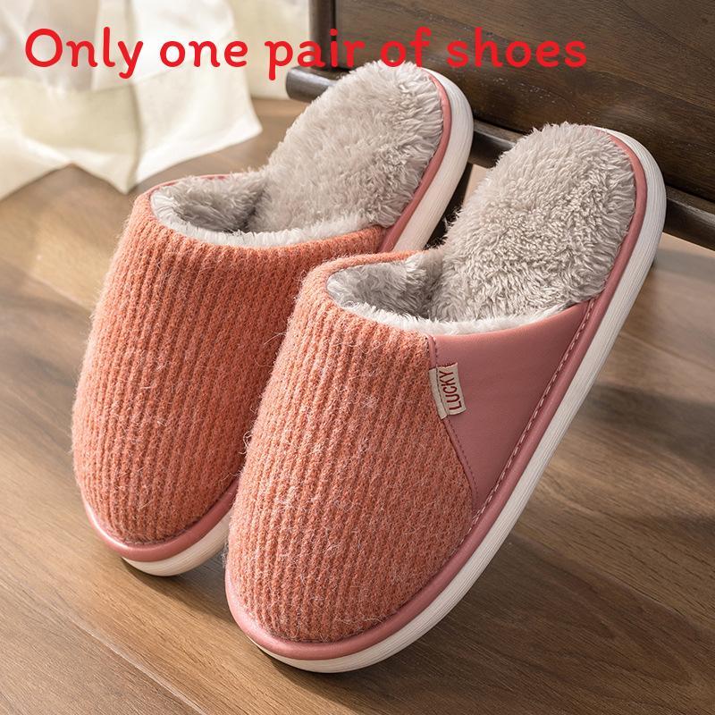 Indoor Mens Cotton Slippers With Plush Lining For Warmth And Comfort