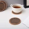 MinniLove Cork Coasters, Pack of 4, Water-Absorbent, Thick, Non-Slip, Round, Heat-Resistant, Durable, Perfect for Teahouses, Cafes, Restaurants,