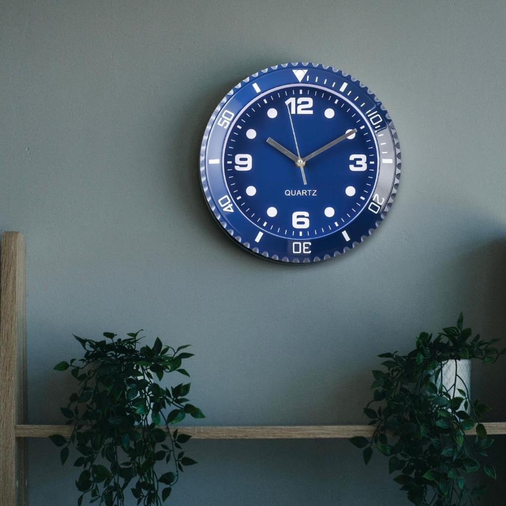 Wristwatch Style Wall Clock Blue