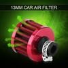 1 * Air Filter, Breather Filter 13mm-Qiilu Air Filter Air Intake Filter Kit 57 * 50mm 13mm Universal (Red Color)