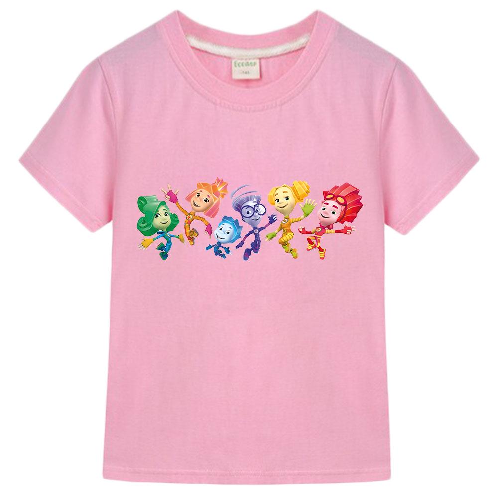 Children's Summer Boys and Girls Tops Cartoon Funny T-Shirt