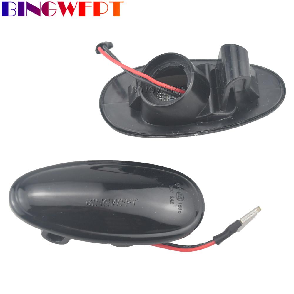 2PCS LED Dynamic Side Marker Lights Arrow Turn Signal Lamps For Mitsubishi Pajero Sport K9 Galant Outlander Lancer Freeca I-MievTurn Signal 2