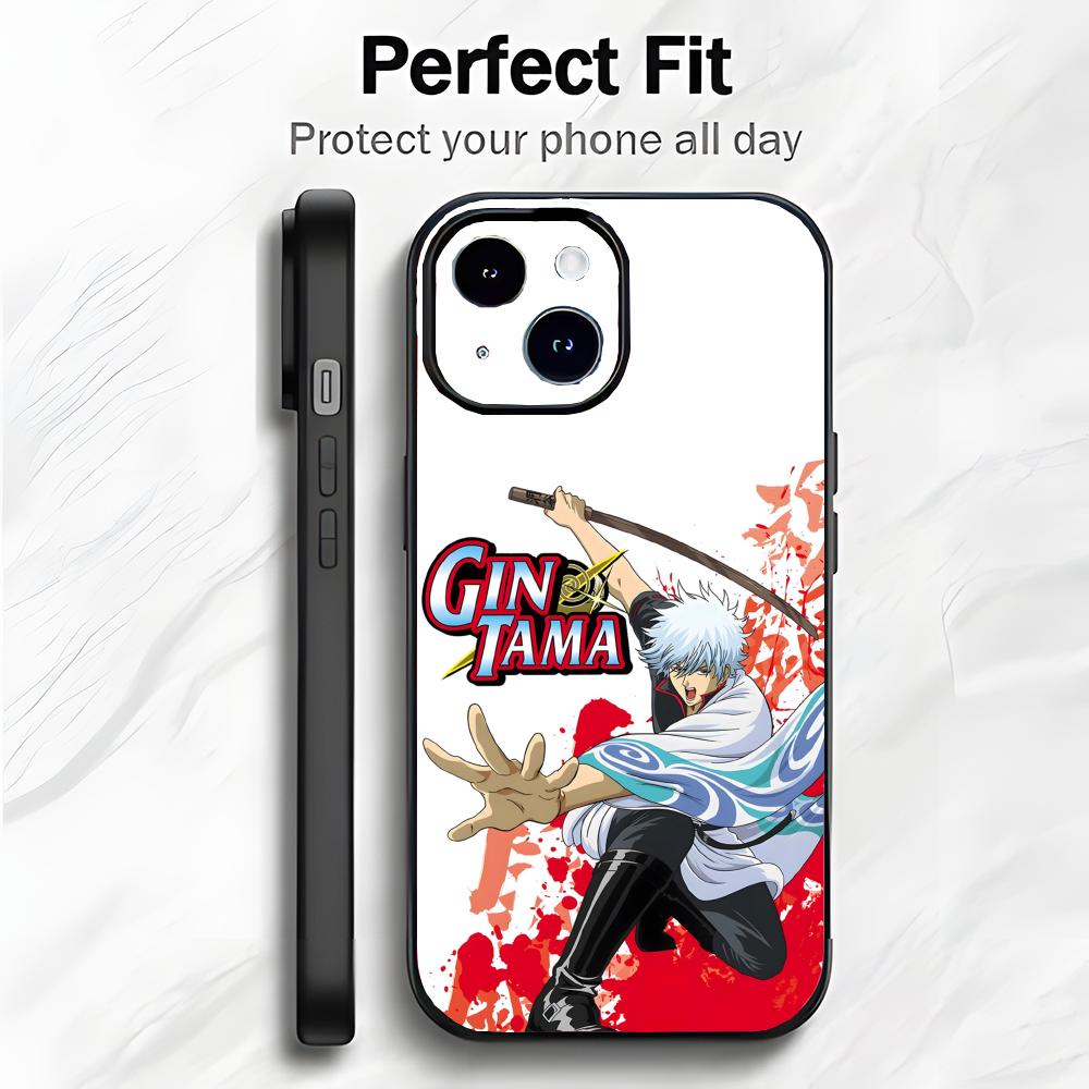 Funny Classic Anime G-Gintama Phone Case Phone Case Soft Packaging Lightweight For iPhone17 16 15 14 13ProMax