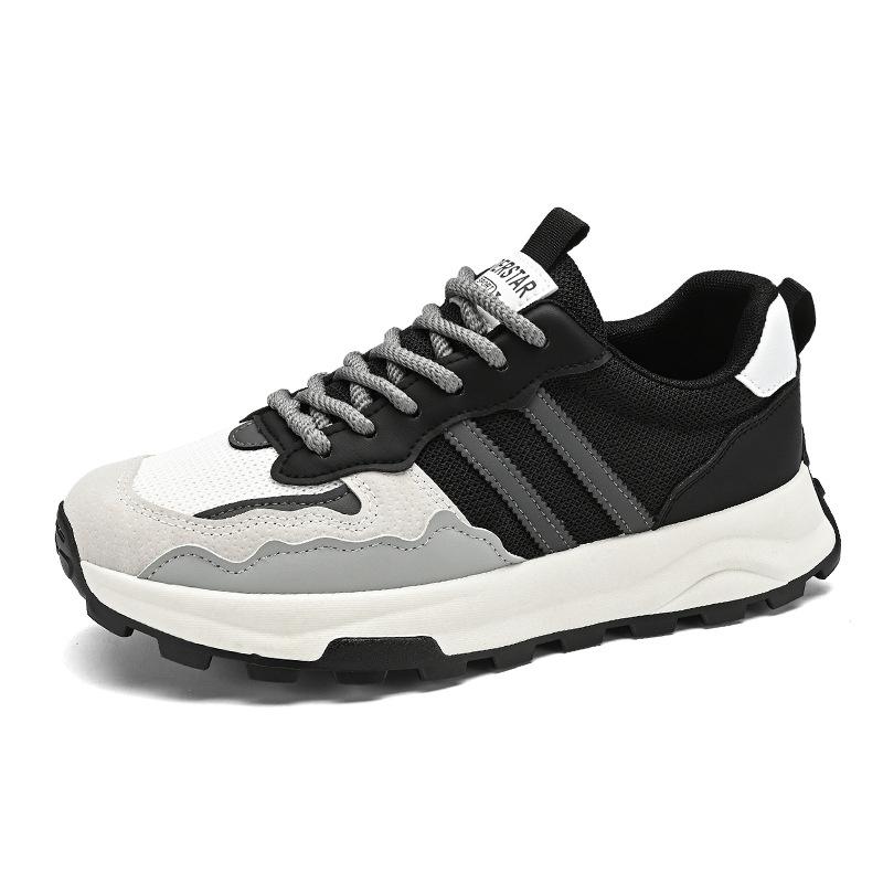 Scarpe autunno nuove casual e leggere da corsa sportive con suola spessa in rete traspirante
