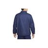 Nike Solid Color Logo Embroidered Single-Breasted Polo Casual Long Sleeve Jacket Men jackets Blue FN3317-410