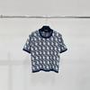 2024 Trendy Classic Letter Jacquard Knit Short Sleeve Top