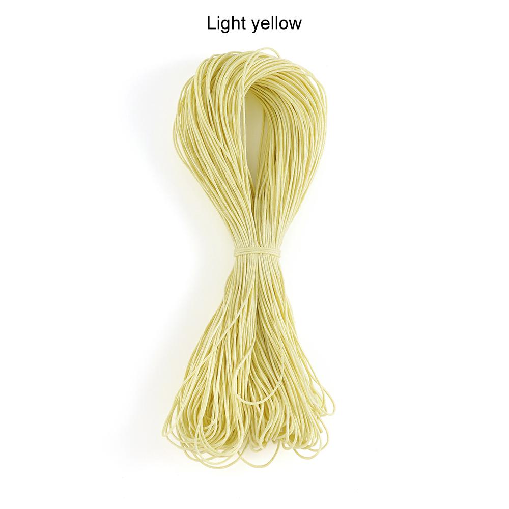 65m/Lot Waxed Cotton String Beading Cord Rope 1mm For Bracelet And Necklace Jewelry Making Weaving Supplies Accessories