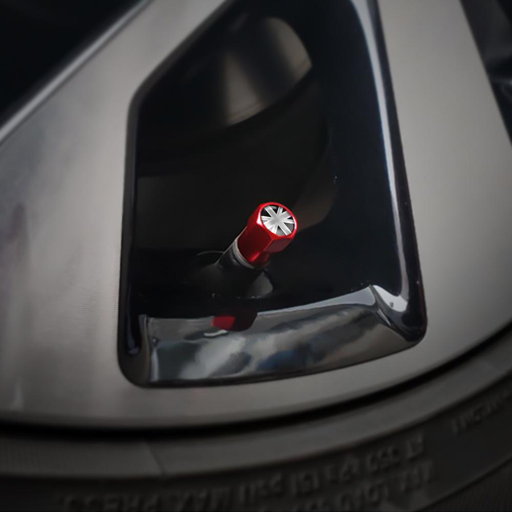Car Wheel Tire Valve Cap UK England Britain Flag Tyre Valve Stem Cover for Jaguar Land Rover Bentley Martin Rolls Royce MG Aston FG6