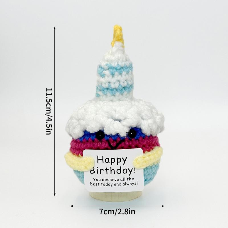 Crochet Positive Energy Doll Pocket Hug Gifts Handmade Knitted Ornament Handmade Doll Valentine's Chrismas Gifts Navidad 2026