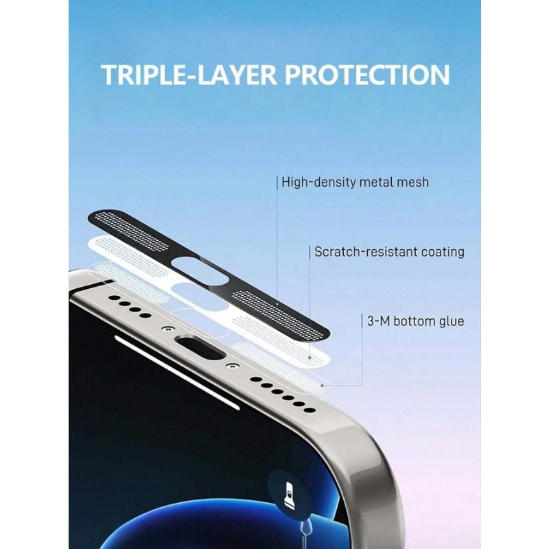 Compatible With Iphone 12/13/14/15/16 Phone Speaker Dust Screen, Ultra-Thin Metal Dust Screen, Protecting Your Phone Speakers Dust Plug
