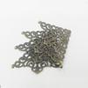8PCS Hardware Accessories Decoration Wrought Iron Decoration Corner Antique Wooden Box Foot Leg Protector Notebook Decoration Co