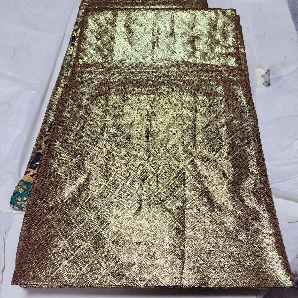 Used Nishijin-ori pure silk fukuro obi for furisode