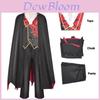 Halloween Vampire Cosplay Costume Full Set Horror Vampire Role Play Outfit