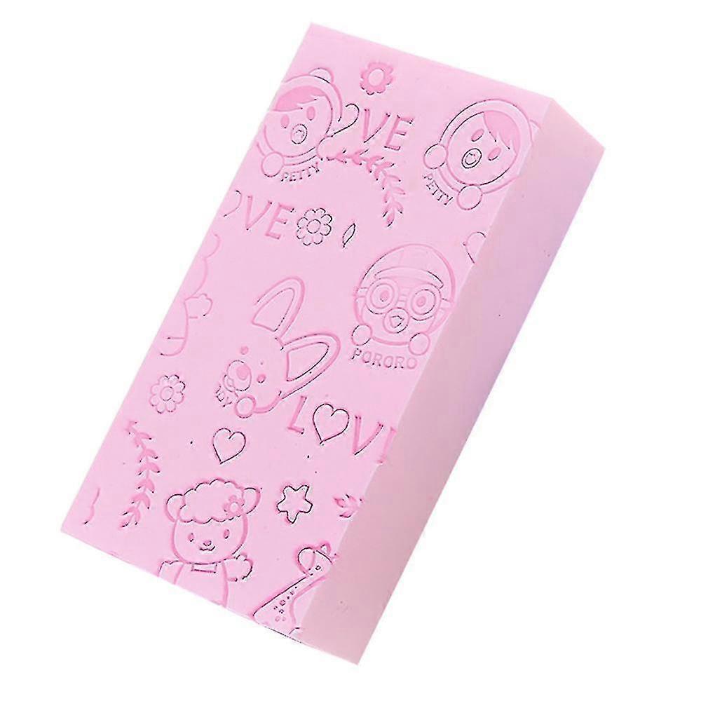 Soft Cartoon Baby Bath Sponge Brush Rubbing For Toddler Infant - PW