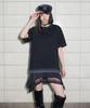 Yusentig Triple Color Block Graphic T-Shirt Black Aw6Me40310