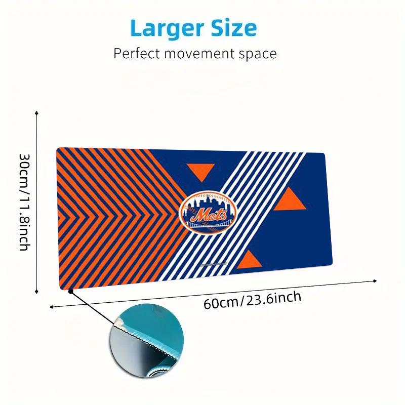 New York Mets Color Mouse Pad Large Gaming Table Cushion Non-slip Laptop Tablet Big Mousepad XXL Mat Mini PC Playmat With Lock edge
