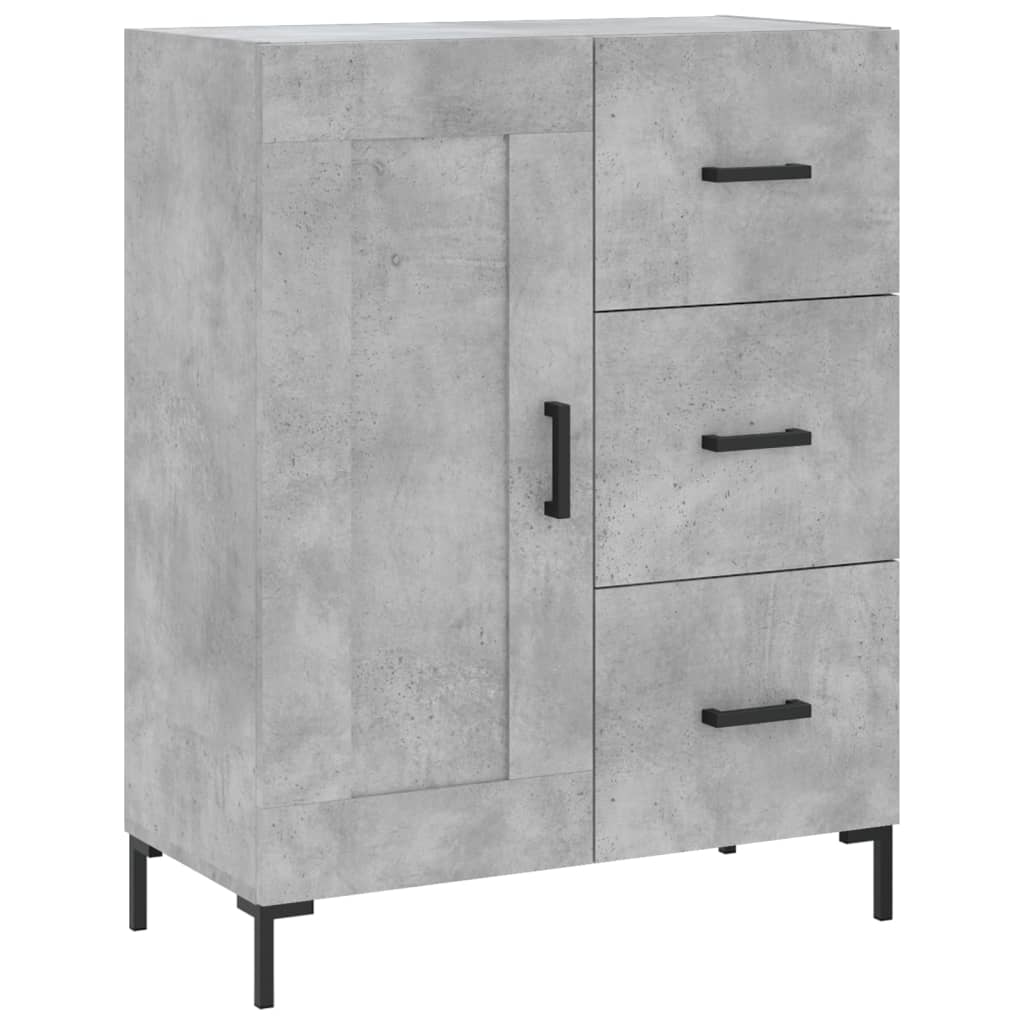 Highboard Concrete Grey 69.5 x 34 x 180 cm Particle Board