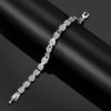 New Fashion Stainless Steel Women's Heart Jewelry Love Diamond Magnet Health Bracelet