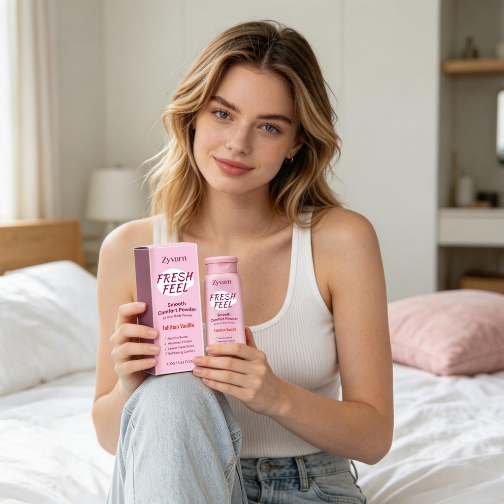 Talcum Powder For The Body Lasting Soothing Improve Comfortable Non-Sticky Sweat Absorbing Lightweight Drying Body Talcum Powder