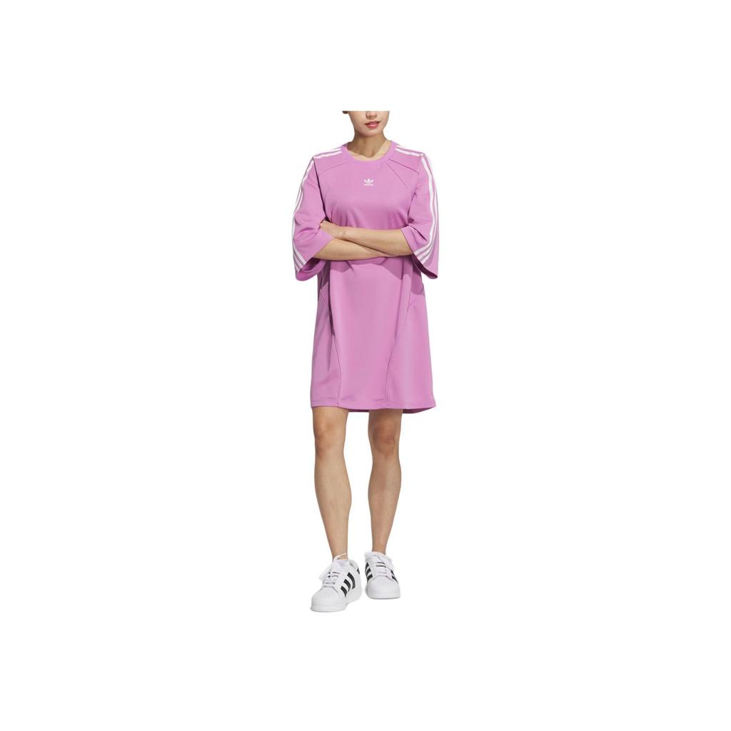 Adidas Originals Oversized Tee Dress Women Dresses Pink JD5774