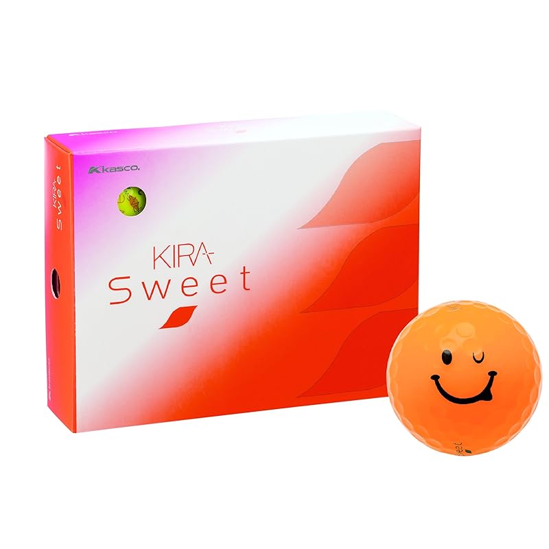 

Kasco golf ball KIRA SWEET 1 dozen characters (12 pieces) orange