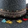 European and American new western cowboy hat spring and summer outdoor travel beach hat hand-woven big brim sunscreen visor women