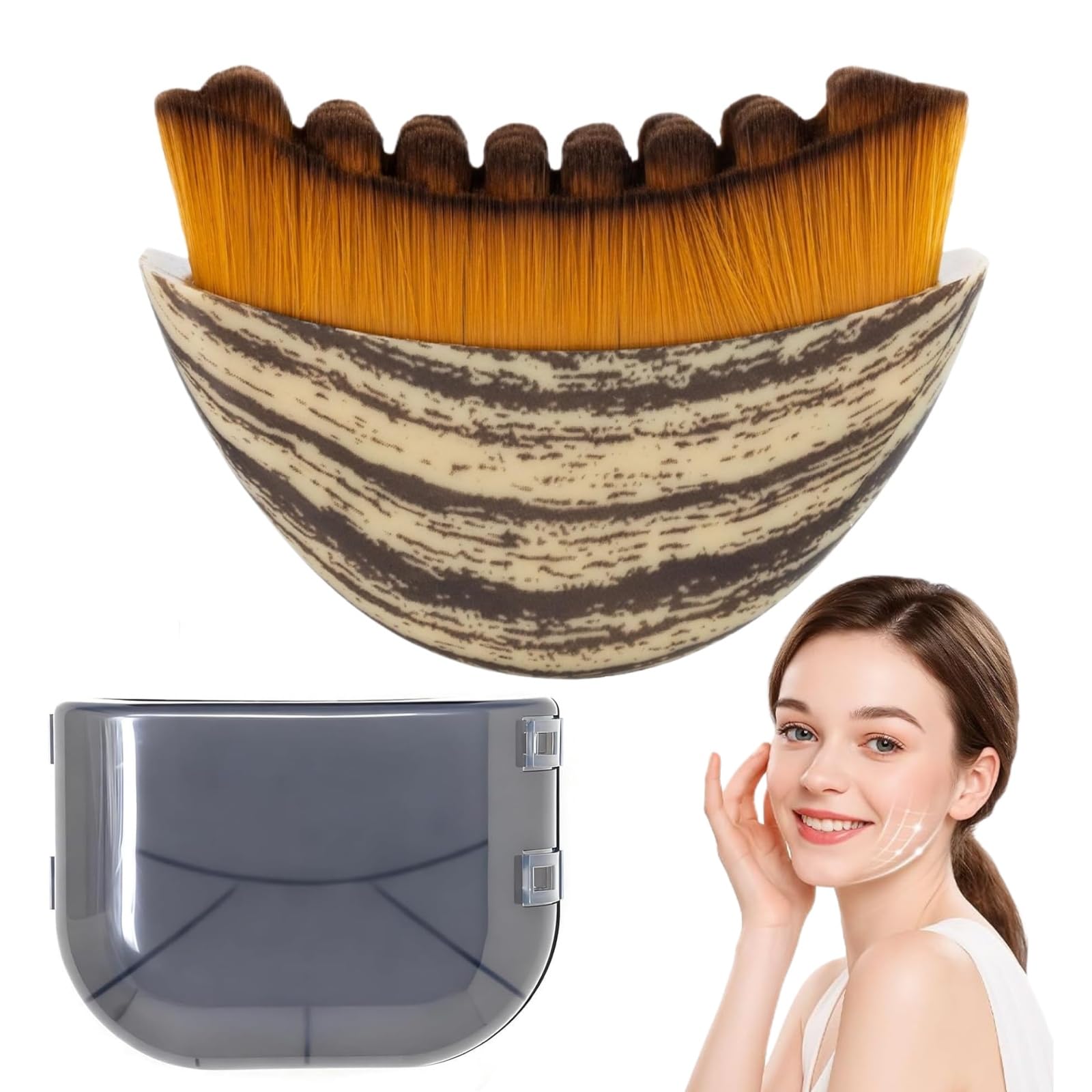 

DRERIO Face Bristle Lymphatic Lymphatic Massage Facial Contour Lymphatic Drainage Pleasant Ergonomic Gentle enough for daily use Brush, Ultra-Fine