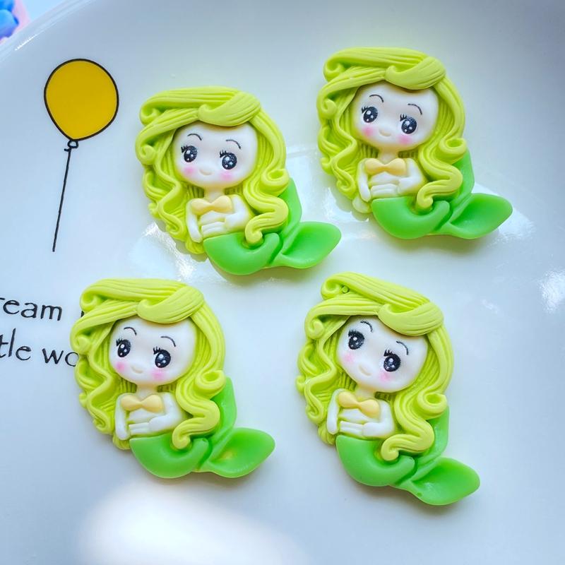 10ks Nové Roztomilé Mořská princezna Plochá zadní strana Pryskyřičné kabošony Scrapbooking DIY Šperky Řemeslná Dekorace Příslušenství