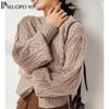 PALUOPO Women's 100% Merino Wool Knit Cardigan