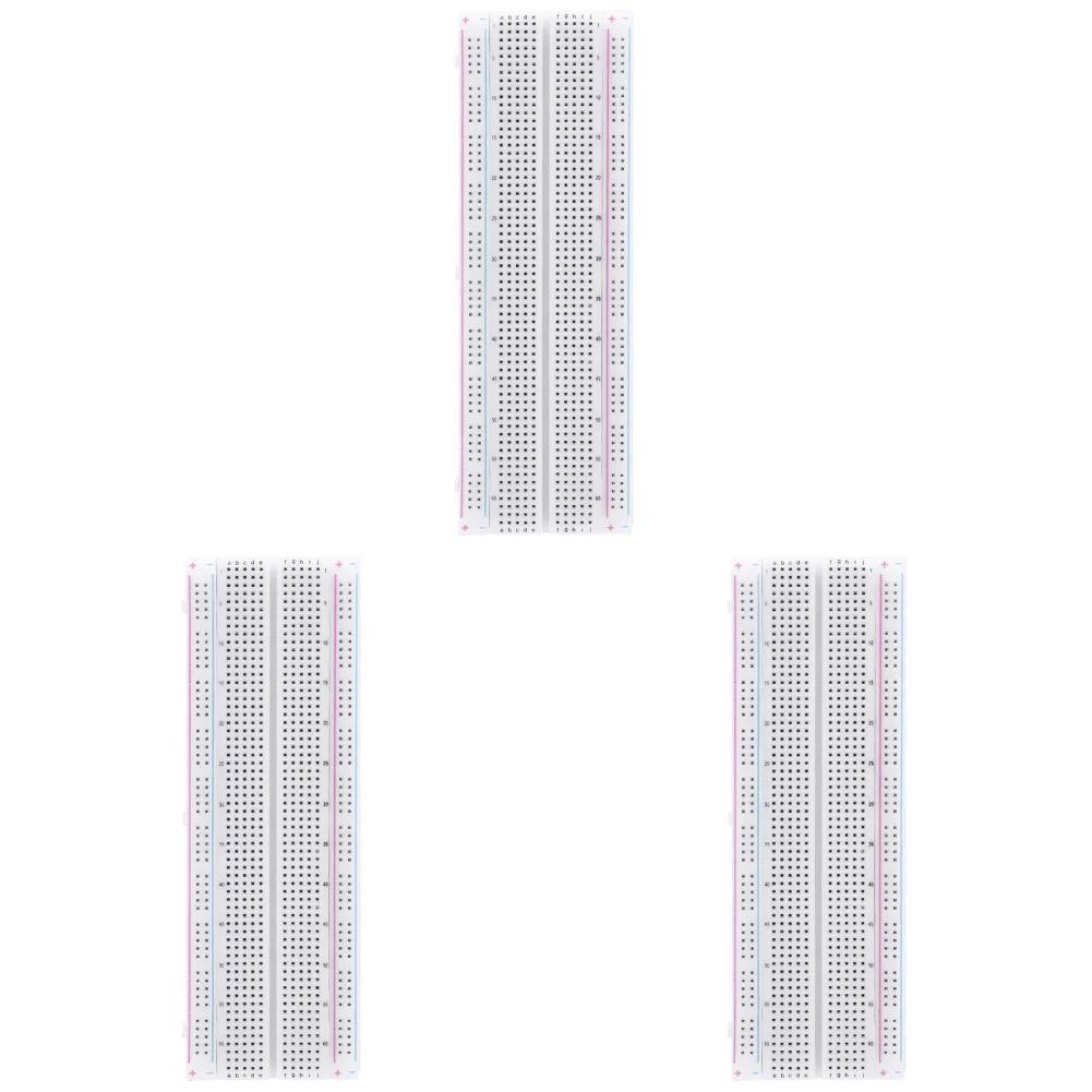 10-1PCS Breadboard 830 Point Solderless PCB Bread Board MB-102 MB102 Test Develop 200 Jacks DIY White/Transparent with Packing